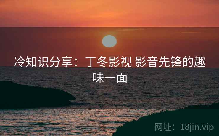 冷知识分享：丁冬影视 影音先锋的趣味一面